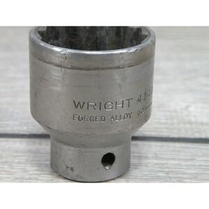 WRIGHT 4140 Forged Alloy 1 1/4" 12-Point Deep Socket Tool 1/2" drive